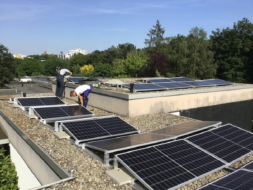 Photovoltaik auf Neubau in Dortmund